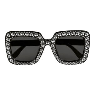Partybril Bling bling zwart