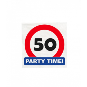 Servetten Traffic sign 50