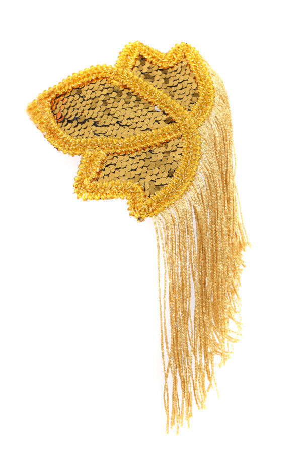 Set schouder epauletten pailletten goud