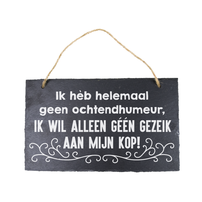 Stone Slogan - Ochtenhumeur