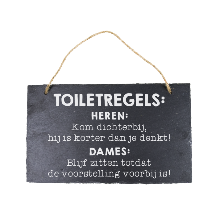Stone Slogan - Toiletregels