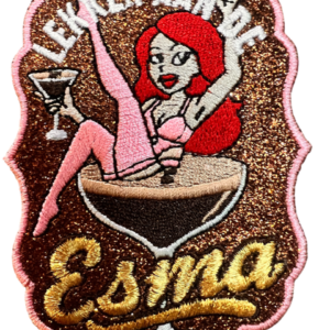 Strijkembleem Esma (espresso-macchiato)