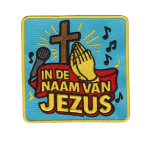 Strijkembleem In de naam van Jezus