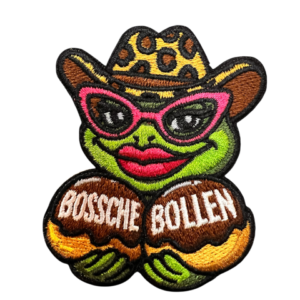 Strijkembleem Kikker Bossche bollen