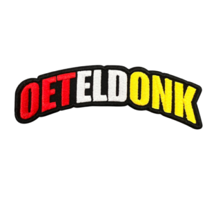 Strijkembleem Oeteldonk tekst boog