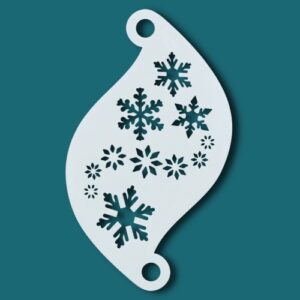 Superstar schminksjabloon sneeuwvlokken