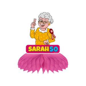 Tafelstandaard Sarah 50 cartoon