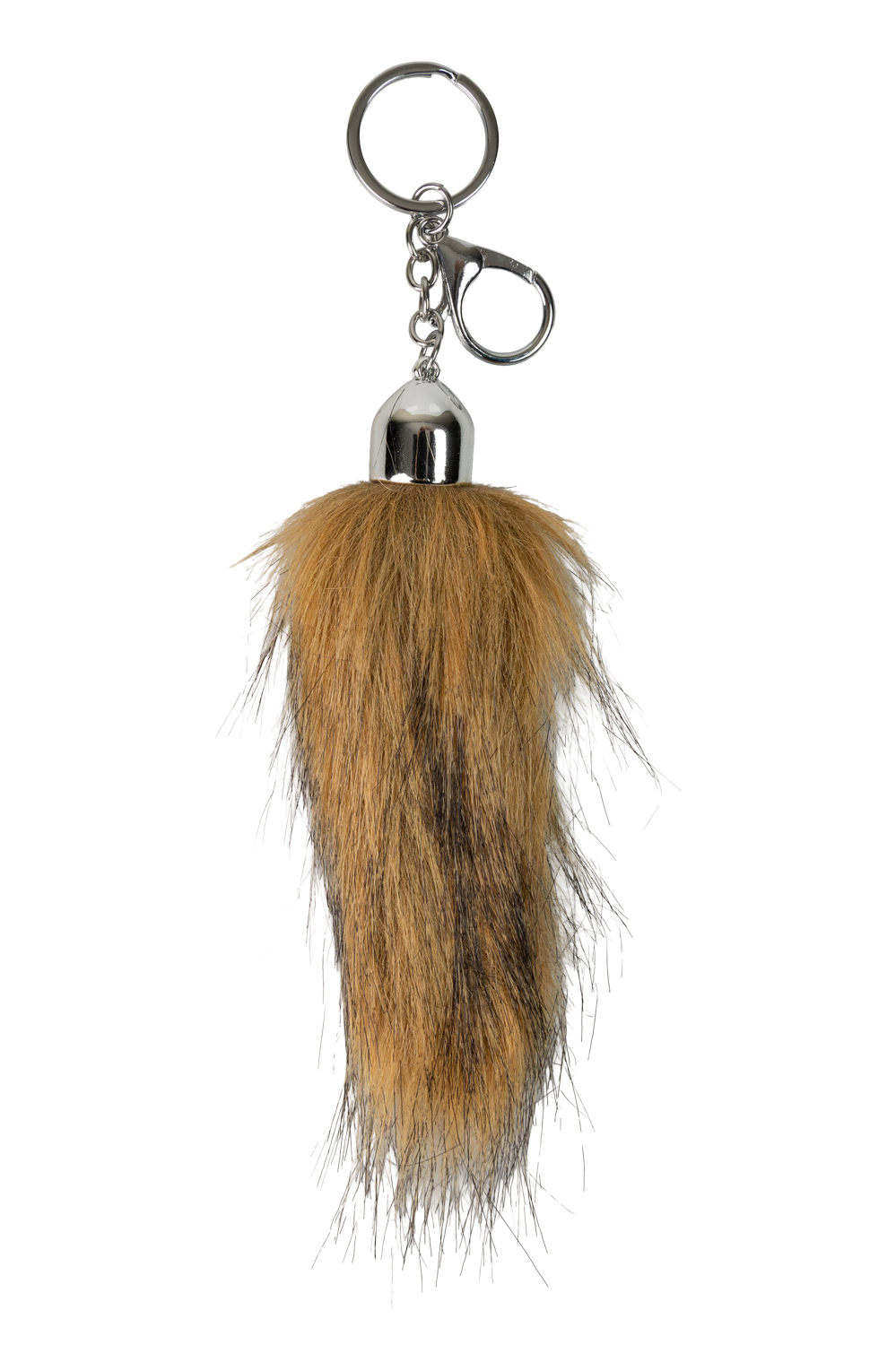 Vossenstaart klein 10cm + sleutelhanger