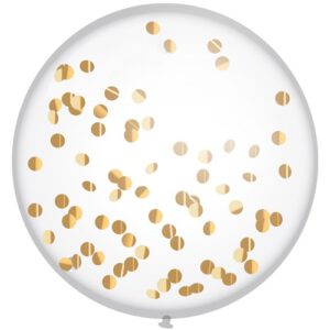 XL Confettiballon Festive Gold