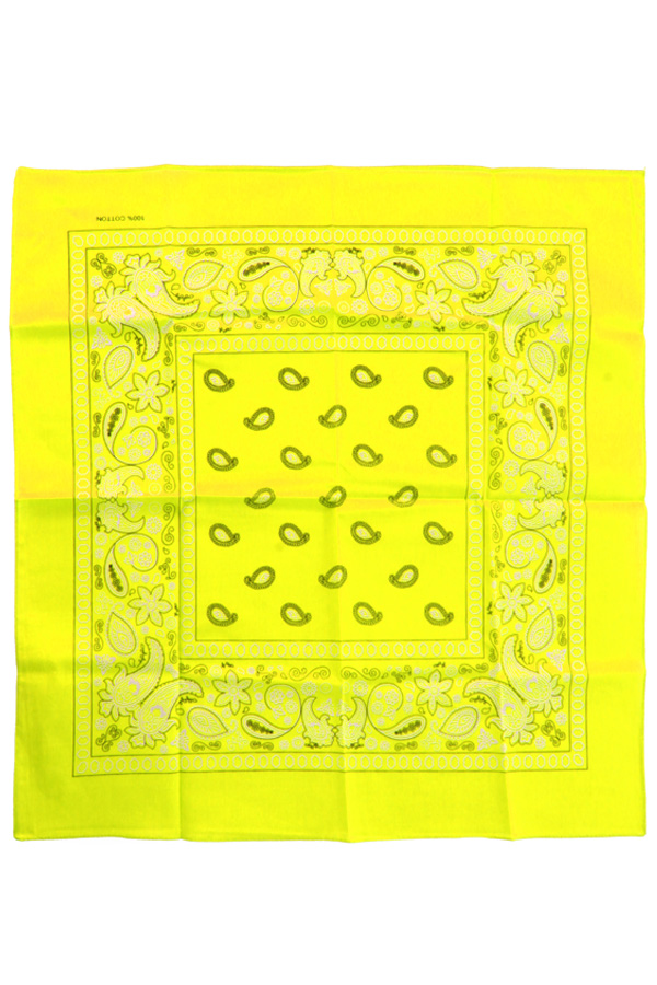 Zakdoek fluor geel