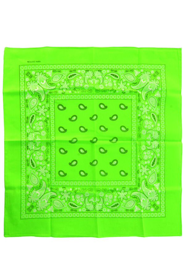 Zakdoek fluor groen